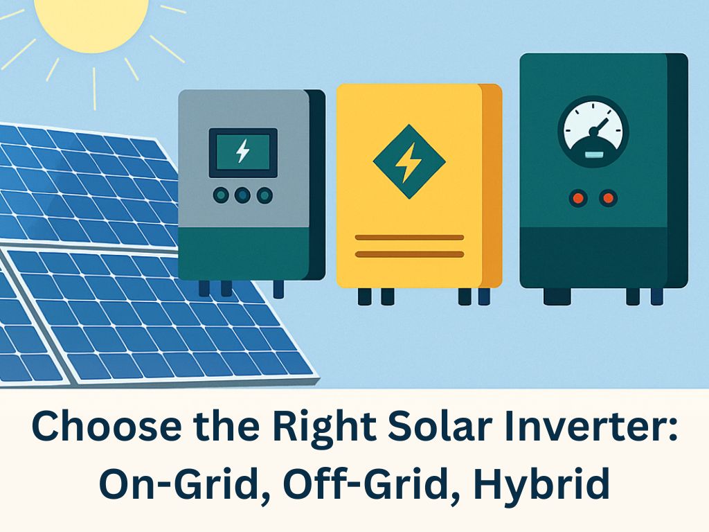 How to Choose the Right Solar Inverter: On-Grid, Off-Grid & Hybrid Guide