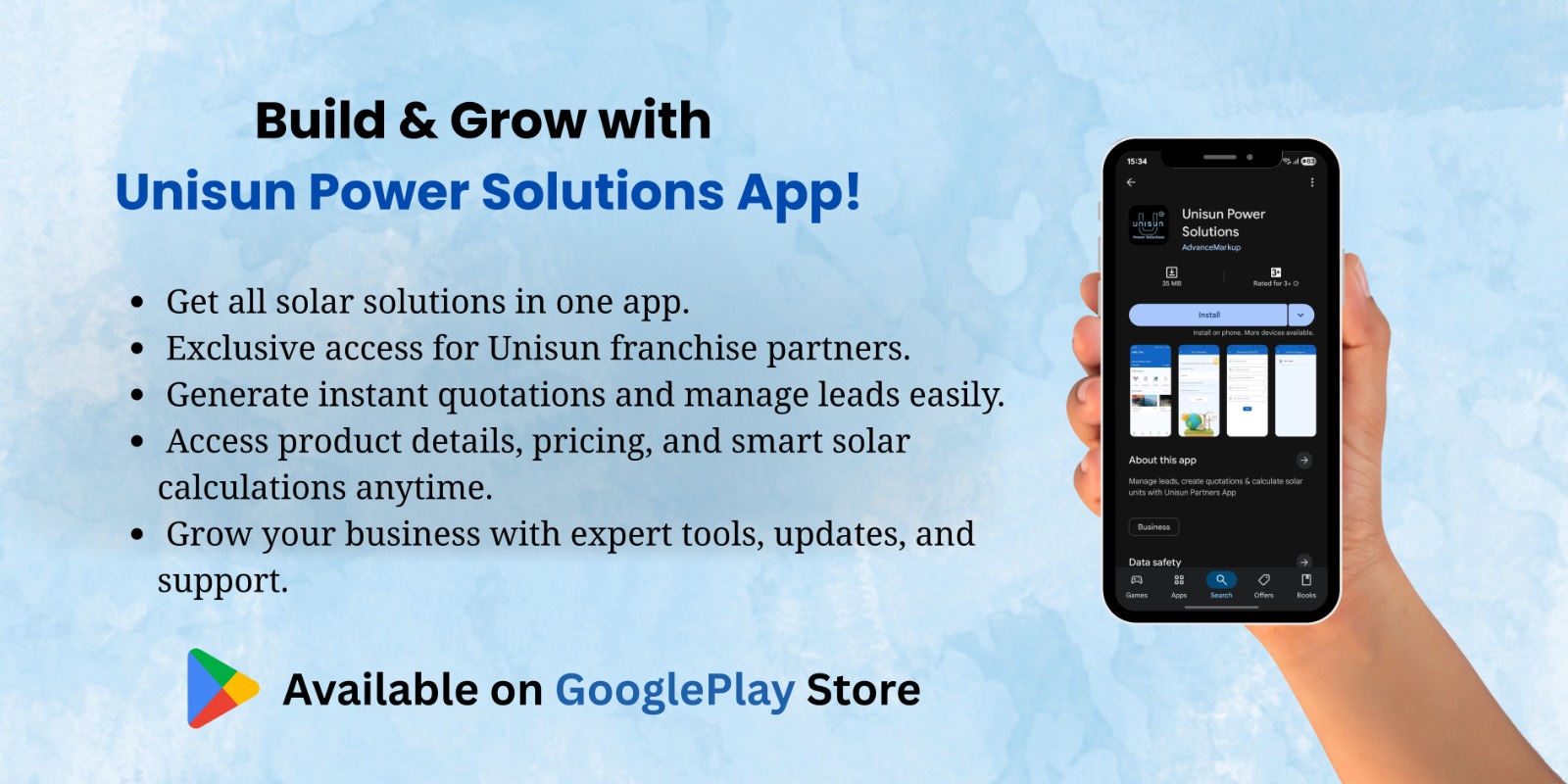 Unisun Power Solutions | Mobile App